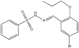 N'-(5-bromo-2-propoxybenzylidene)benzenesulfonohydrazide Structure