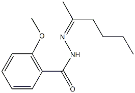 2-methoxy-N'-(1-methylpentylidene)benzohydrazide 구조식 이미지