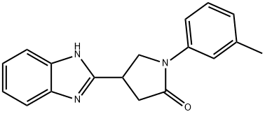 4-(1H-BENZIMIDAZOL-2-YL)-1-(3-METHYLPHENYL)PYRROLIDI Structure