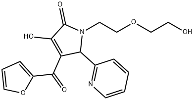 4-(2-furoyl)-3-hydroxy-1-[2-(2-hydroxyethoxy)ethyl]-5-(2-pyridinyl)-1,5-dihydro-2H-pyrrol-2-one Structure