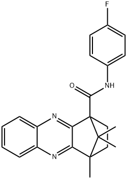 N-(4-fluorophenyl)-12,15,15-trimethyl-3,10-diazatetracyclo[10.2.1.0~2,11~.0~4,9~]pentadeca-2(11),3,5,7,9-pentaene-1-carboxamide 구조식 이미지