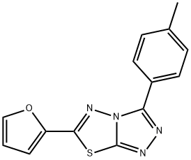 6-(2-furyl)-3-(4-methylphenyl)[1,2,4]triazolo[3,4-b][1,3,4]thiadiazole Structure