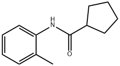 N-(2-methylphenyl)cyclopentanecarboxamide 구조식 이미지