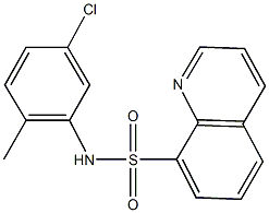 N-(5-chloro-2-methylphenyl)-8-quinolinesulfonamide 구조식 이미지