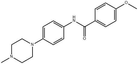 4-methoxy-N-[4-(4-methyl-1-piperazinyl)phenyl]benzamide Structure