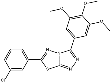 6-(3-chlorophenyl)-3-(3,4,5-trimethoxyphenyl)[1,2,4]triazolo[3,4-b][1,3,4]thiadiazole Structure