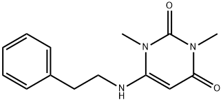1,3-dimethyl-6-[(2-phenylethyl)amino]-2,4(1H,3H)-pyrimidinedione Structure