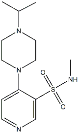 4-(4-isopropyl-1-piperazinyl)-N-methyl-3-pyridinesulfonamide Structure