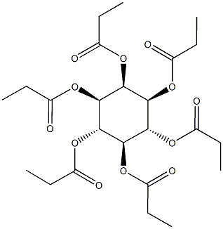 2,3,4,5,6-pentakis(propionyloxy)cyclohexyl propionate 구조식 이미지