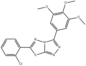 6-(2-chlorophenyl)-3-(3,4,5-trimethoxyphenyl)[1,2,4]triazolo[3,4-b][1,3,4]thiadiazole Structure