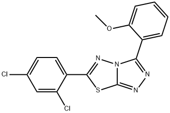 2-[6-(2,4-dichlorophenyl)[1,2,4]triazolo[3,4-b][1,3,4]thiadiazol-3-yl]phenyl methyl ether Structure
