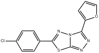 6-(4-chlorophenyl)-3-(2-furyl)[1,2,4]triazolo[3,4-b][1,3,4]thiadiazole Structure