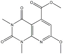 methyl 7-methoxy-1,3-dimethyl-2,4-dioxo-1,2,3,4-tetrahydropyrido[2,3-d]pyrimidine-5-carboxylate Structure
