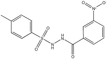 N'-{3-nitrobenzoyl}-4-methylbenzenesulfonohydrazide Structure