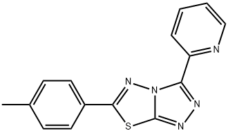 6-(4-methylphenyl)-3-(2-pyridinyl)[1,2,4]triazolo[3,4-b][1,3,4]thiadiazole Structure