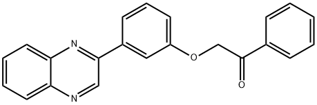 1-phenyl-2-[3-(2-quinoxalinyl)phenoxy]ethanone Structure