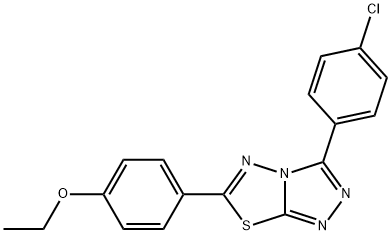 4-[3-(4-chlorophenyl)[1,2,4]triazolo[3,4-b][1,3,4]thiadiazol-6-yl]phenyl ethyl ether Structure