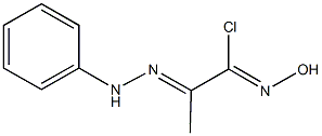 N-hydroxy-2-(phenylhydrazono)propanimidoyl chloride Structure