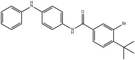 N-(4-anilinophenyl)-3-bromo-4-tert-butylbenzamide Structure