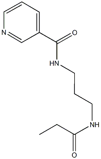 N-[3-(propionylamino)propyl]nicotinamide 구조식 이미지