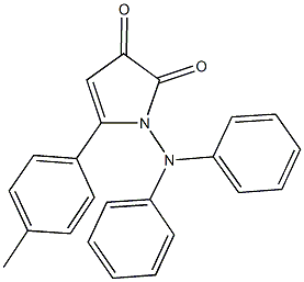 1-(diphenylamino)-5-(4-methylphenyl)-1H-pyrrole-2,3-dione 구조식 이미지