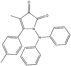 1-(diphenylamino)-4-methyl-5-(4-methylphenyl)-1H-pyrrole-2,3-dione 구조식 이미지
