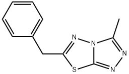 6-benzyl-3-methyl[1,2,4]triazolo[3,4-b][1,3,4]thiadiazole 구조식 이미지