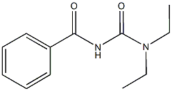 N'-benzoyl-N,N-diethylurea 구조식 이미지