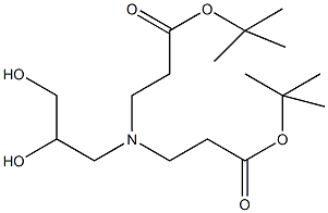 tert-butyl 3-[(3-tert-butoxy-3-oxopropyl)(2,3-dihydroxypropyl)amino]propanoate Structure