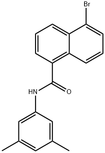 5-bromo-N-(3,5-dimethylphenyl)-1-naphthamide 구조식 이미지