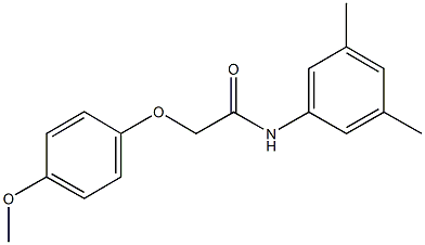 N-(3,5-dimethylphenyl)-2-(4-methoxyphenoxy)acetamide 구조식 이미지