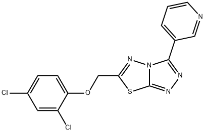 2,4-dichlorophenyl [3-(3-pyridinyl)[1,2,4]triazolo[3,4-b][1,3,4]thiadiazol-6-yl]methyl ether Structure