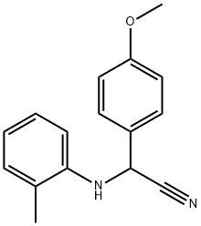 (4-methoxyphenyl)(2-toluidino)acetonitrile 구조식 이미지