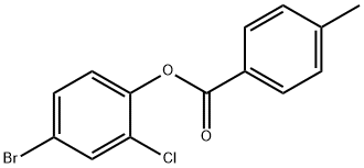 4-bromo-2-chlorophenyl 4-methylbenzoate 구조식 이미지