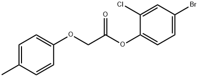 4-bromo-2-chlorophenyl (4-methylphenoxy)acetate Structure