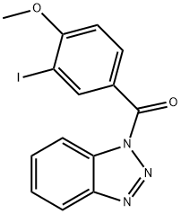 1-(3-iodo-4-methoxybenzoyl)-1H-1,2,3-benzotriazole Structure