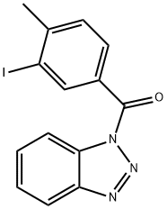 1-(3-iodo-4-methylbenzoyl)-1H-1,2,3-benzotriazole 구조식 이미지