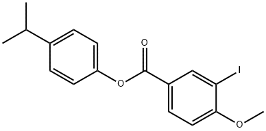 4-isopropylphenyl 3-iodo-4-methoxybenzoate 구조식 이미지