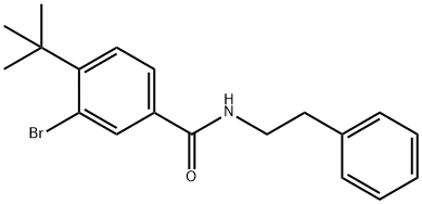 3-bromo-4-tert-butyl-N-(2-phenylethyl)benzamide Structure