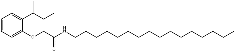 2-(2-sec-butylphenoxy)-N-hexadecylacetamide Structure