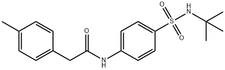 N-{4-[(tert-butylamino)sulfonyl]phenyl}-2-(4-methylphenyl)acetamide Structure