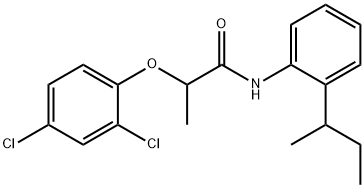 N-(2-sec-butylphenyl)-2-(2,4-dichlorophenoxy)propanamide Structure