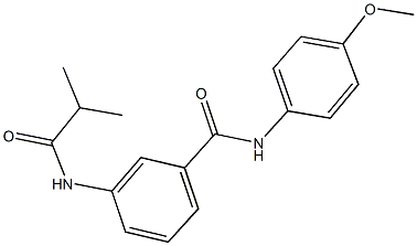 3-(isobutyrylamino)-N-(4-methoxyphenyl)benzamide 구조식 이미지