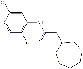 2-(1-azepanyl)-N-(2,5-dichlorophenyl)acetamide 구조식 이미지