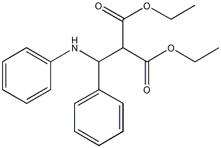 diethyl 2-[anilino(phenyl)methyl]malonate Structure