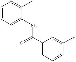 3-fluoro-N-(2-methylphenyl)benzamide 구조식 이미지
