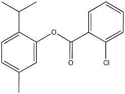 2-isopropyl-5-methylphenyl 2-chlorobenzoate Structure