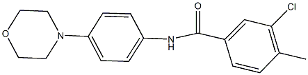 3-chloro-4-methyl-N-[4-(4-morpholinyl)phenyl]benzamide Structure