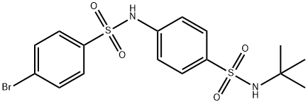 4-{[(4-bromophenyl)sulfonyl]amino}-N-(tert-butyl)benzenesulfonamide Structure