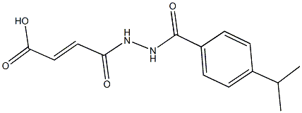4-[2-(4-isopropylbenzoyl)hydrazino]-4-oxo-2-butenoic acid Structure